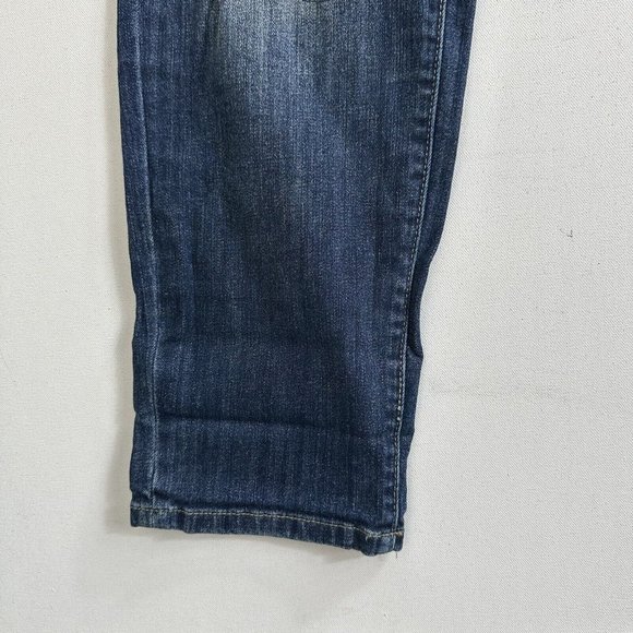 Torrid Premium‎ Distressed Plaid Patch Boyfriend Jeans 20R Blue Casual - Picture 9 of 9